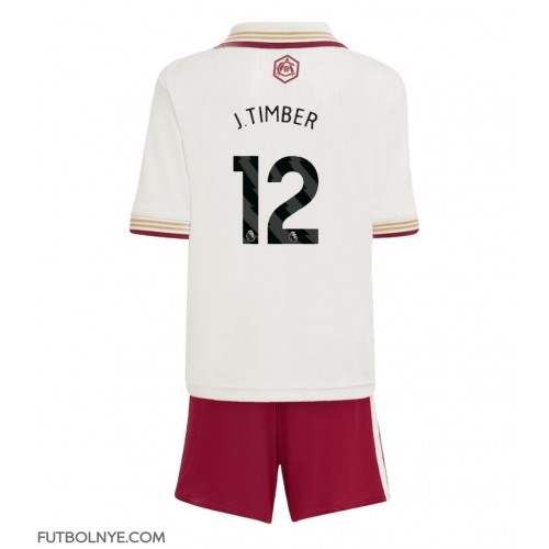 Camiseta Arsenal Jurrien Timber #12 Tercera Equipación para niños 2025-26 manga corta (+ pantalones cortos)